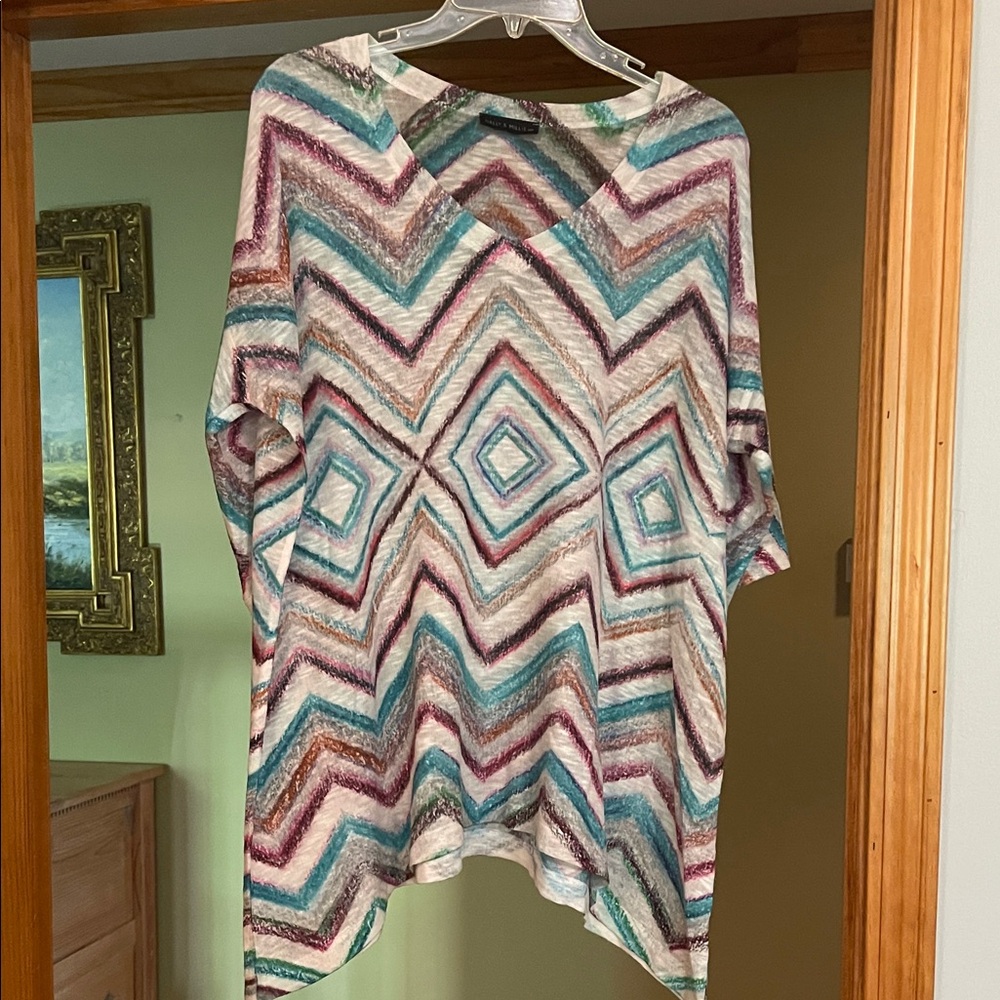 Nally & Millie Multicolor Chevron Tunic